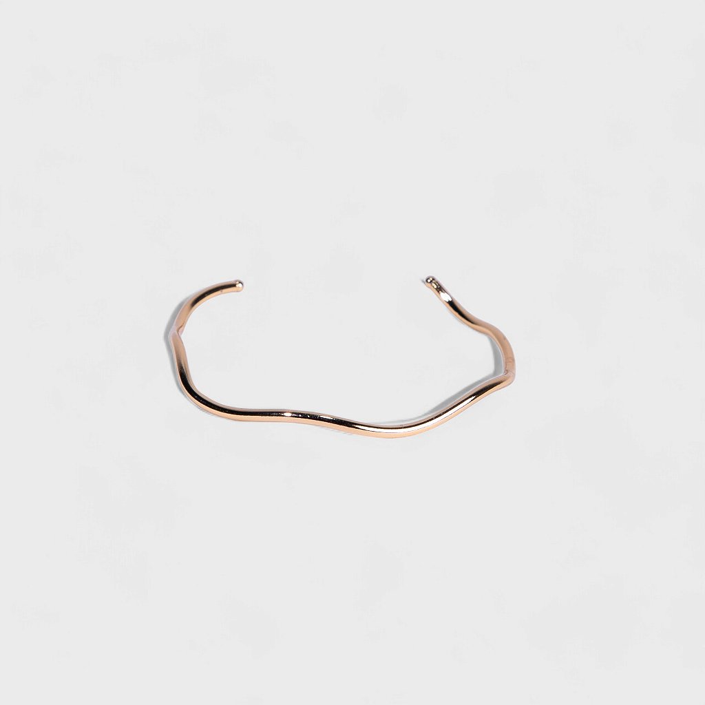 Pulseira Ondas Banhado Ouro 18k