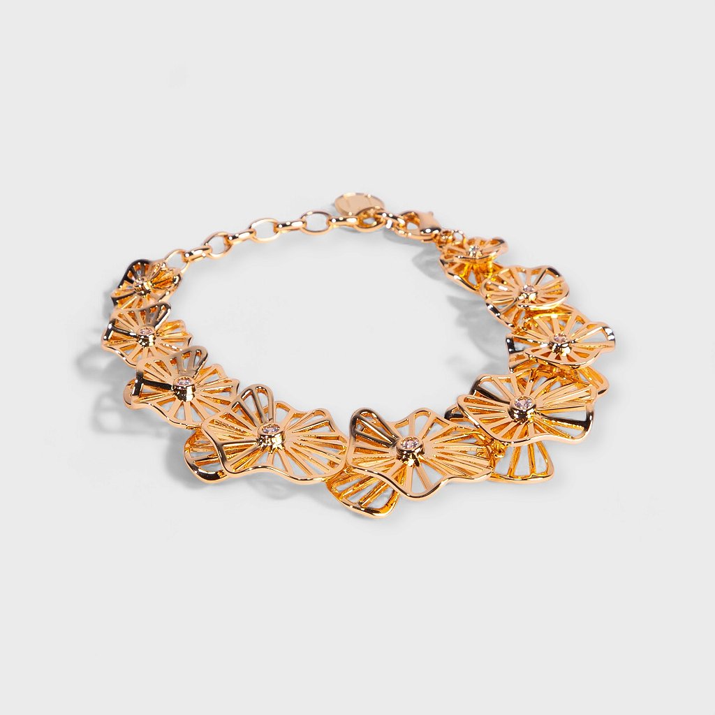 Pulseira Banhado a Ouro 18k - Flora