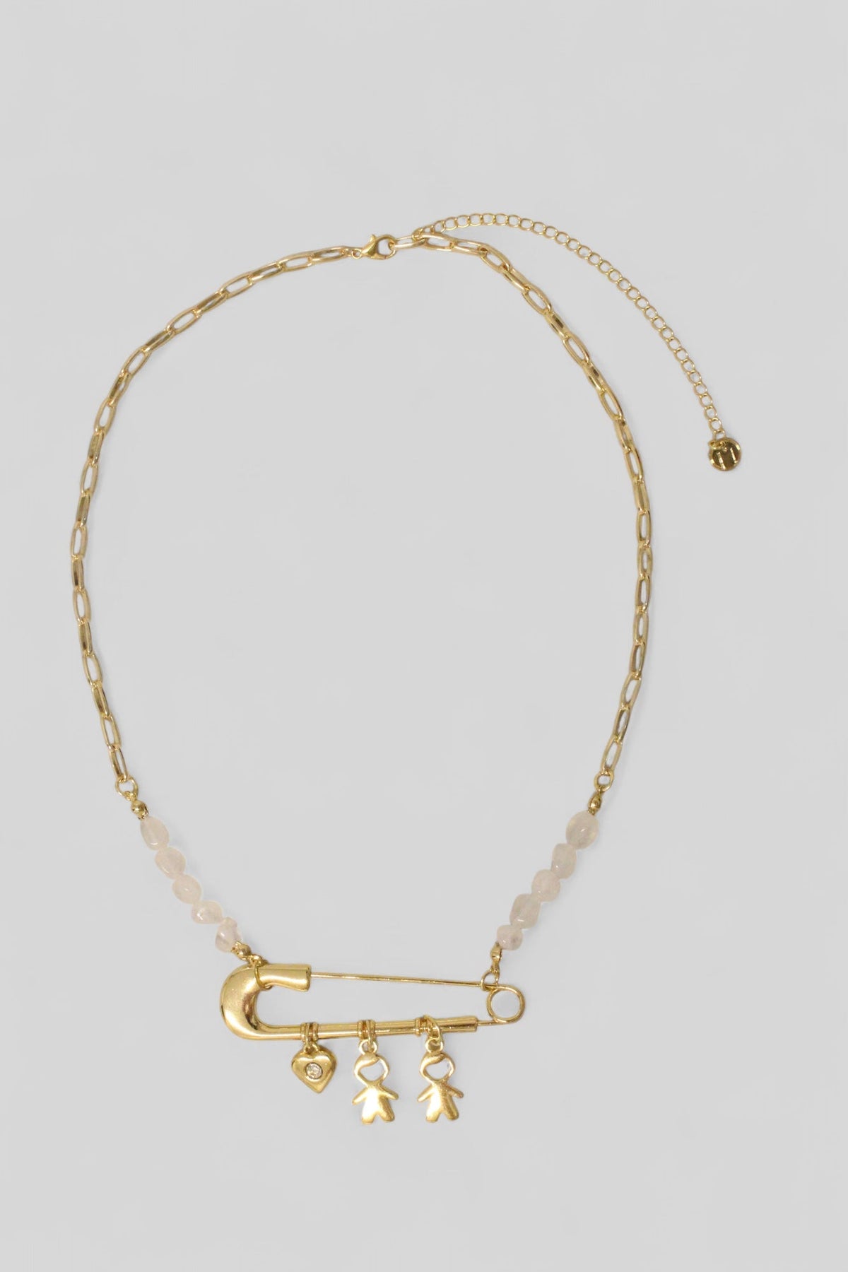 Colar Entre Nós 2 Pingentes Sexo Banhado a Ouro 18k