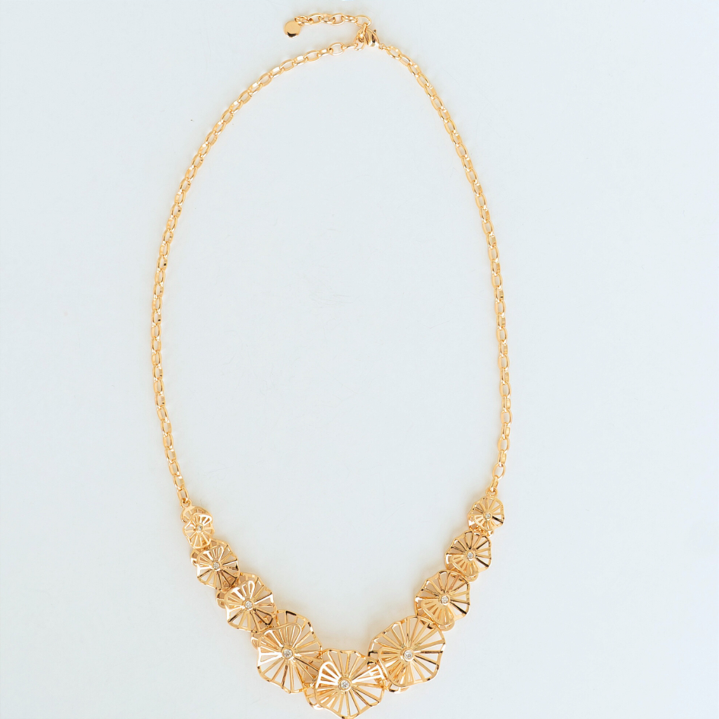 Colar Banhado a Ouro 18k - Flora